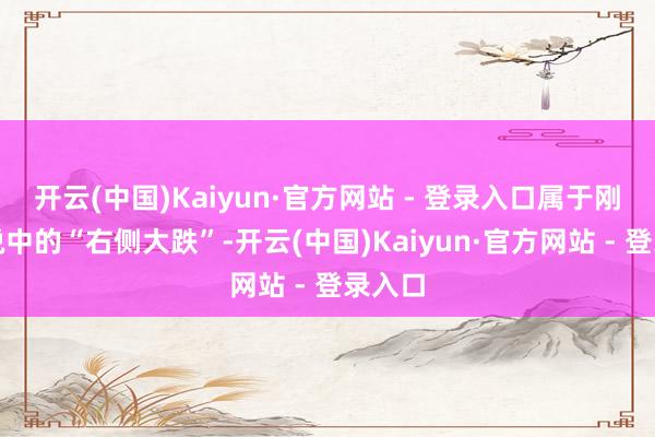 开云(中国)Kaiyun·官方网站 - 登录入口属于刚刚界说中的“右侧大跌”-开云(中国)Kaiyun·官方网站 - 登录入口