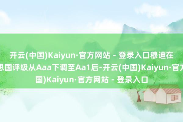 开云(中国)Kaiyun·官方网站 - 登录入口穆迪在周五晚间将好意思国评级从Aaa下调至Aa1后-开云(中国)Kaiyun·官方网站 - 登录入口